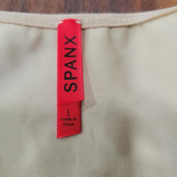 Spanx Slimplicity Open Bust Mid Thigh Bodysuit Size Large - Picture 5 of 8